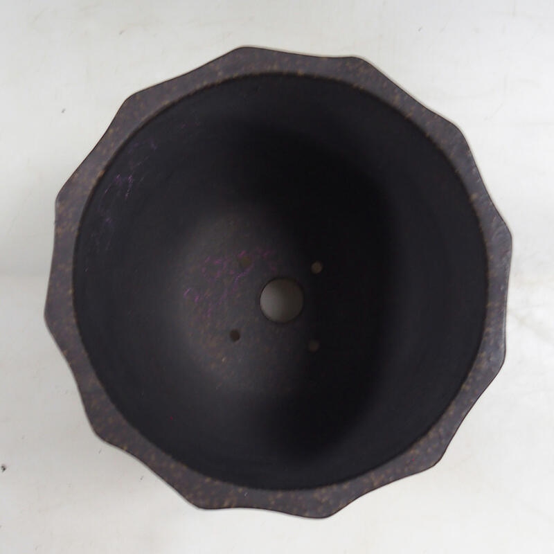 Bonsaischaal 14 x 14 x 15 cm, kleur bruin oker