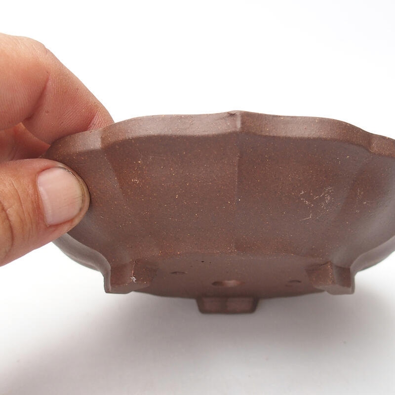 Bonsaischaal 14 x 14 x 3,5 cm, bruin