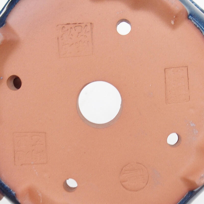 Bonsaischaal 14 x 14 x 5,5 cm, kleur blauw