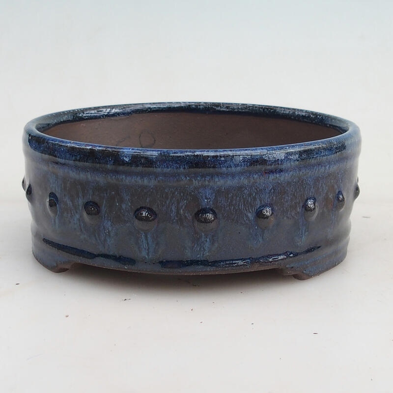 Bonsaischaal 14 x 14 x 5,5 cm, kleur blauw