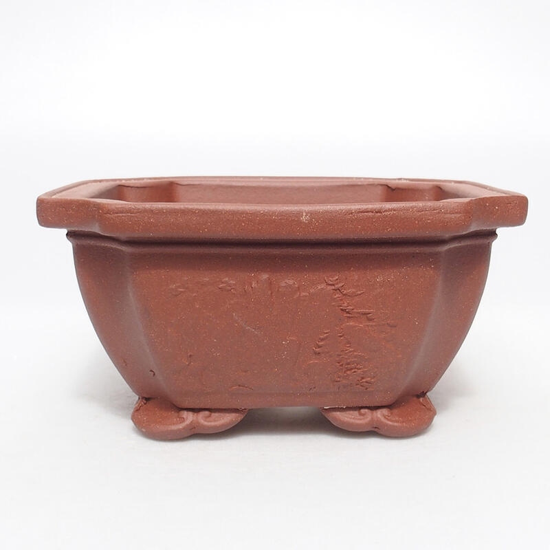 Bonsaischaal 14 x 14 x 7 cm, baksteenkleur