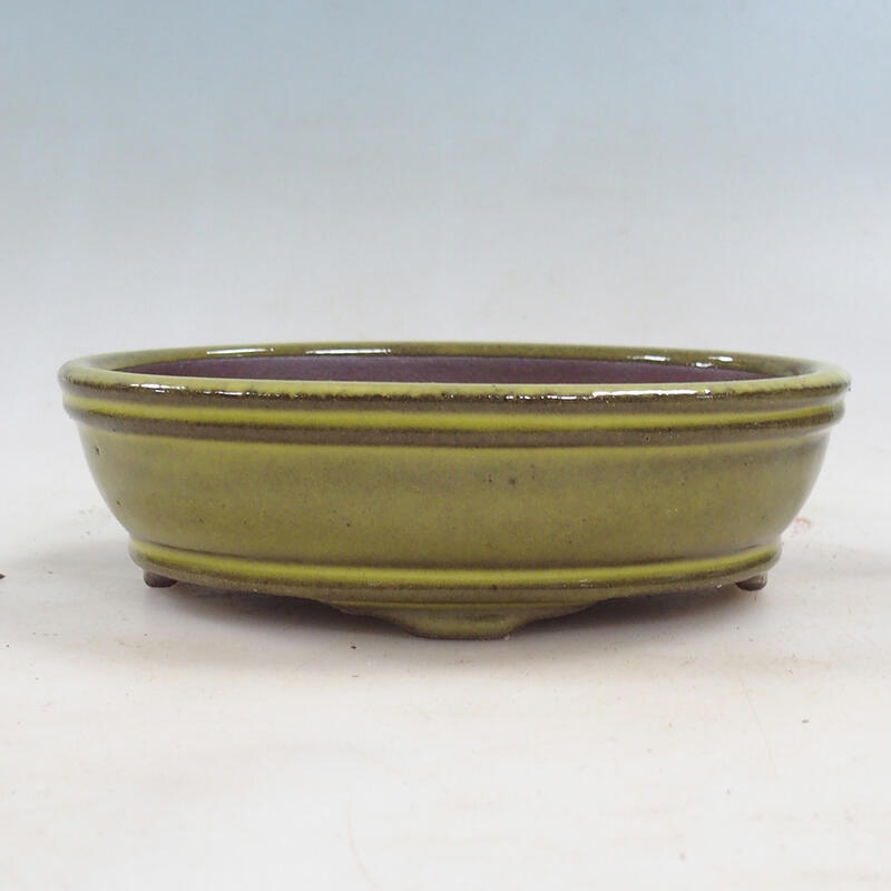 Bonsaischaal 15,5 x 11,5 x 4,5 cm, geel