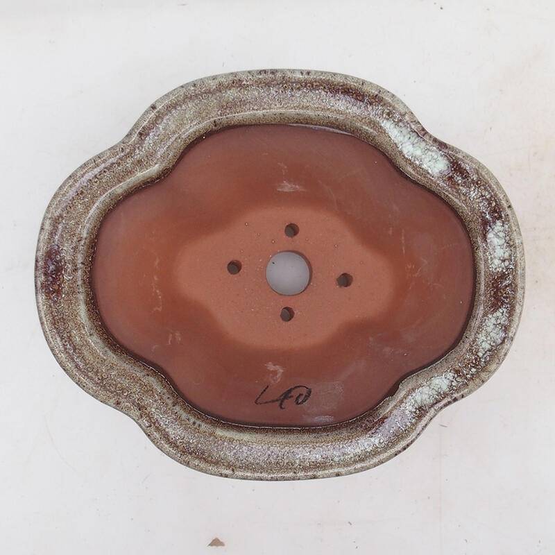 Bonsaischaal 15,5 x 13 x 7,5 cm, kleur bruin