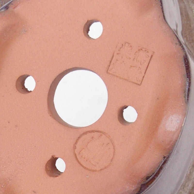 Bonsaischaal 15,5 x 13 x 7,5 cm, kleur bruin