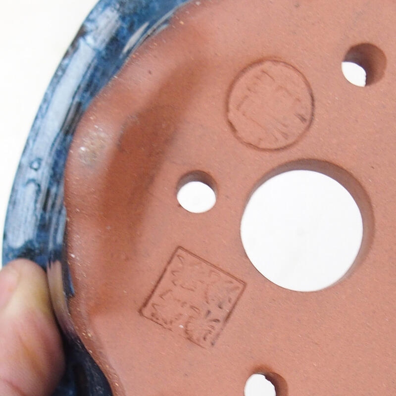 Bonsaischaal 15,5 x 13 x 7,5 cm, kleur blauw