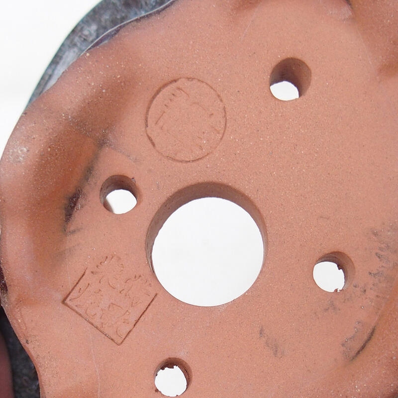 Bonsaischaal 15,5 x 13 x 7,5 cm, kleur bordeauxrood