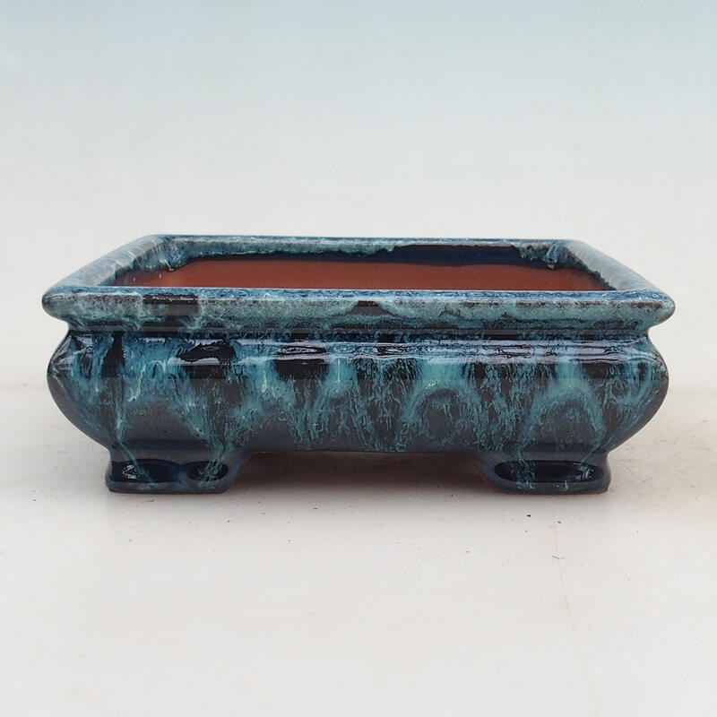 Bonsaischaal 15,5 x 15,5 x 5,5 cm, kleur blauw