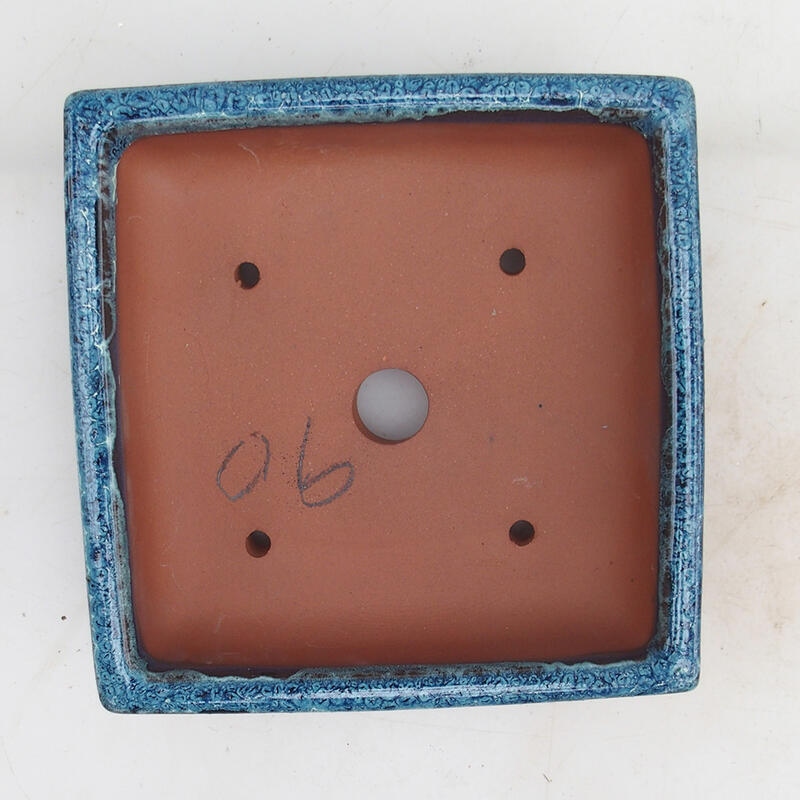 Bonsaischaal 15,5 x 15,5 x 5,5 cm, kleur blauw