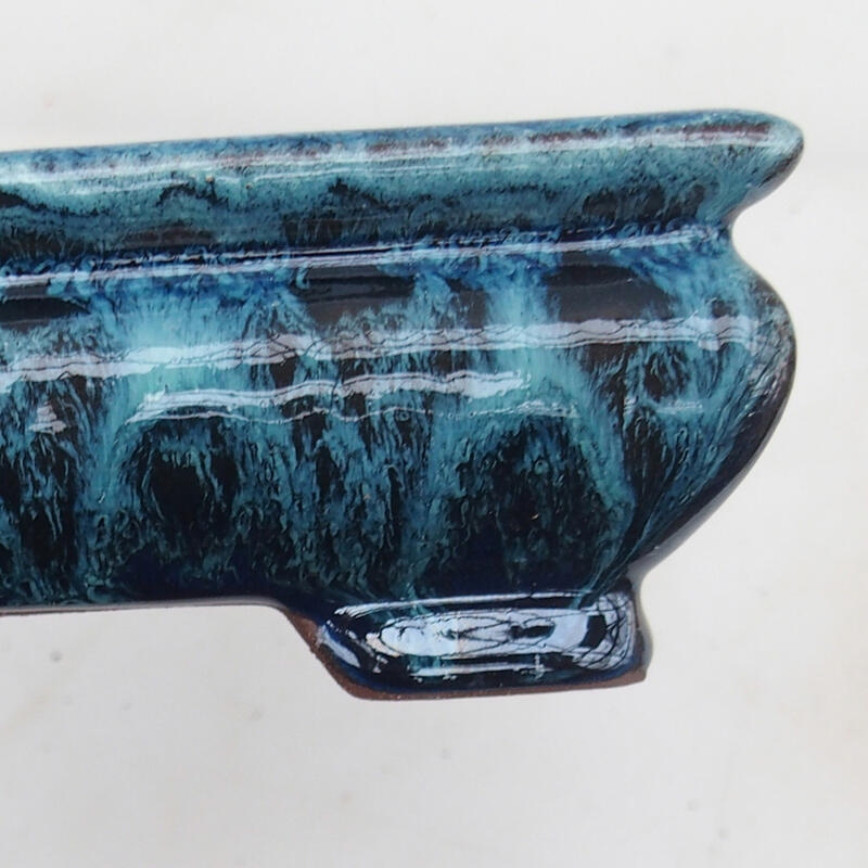 Bonsaischaal 15,5 x 15,5 x 5,5 cm, kleur blauw