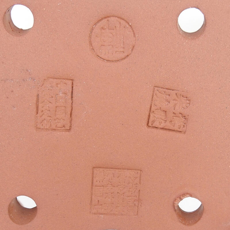 Bonsaischaal 15 x 11 x 4,5 cm, kleur bordeaux bruin