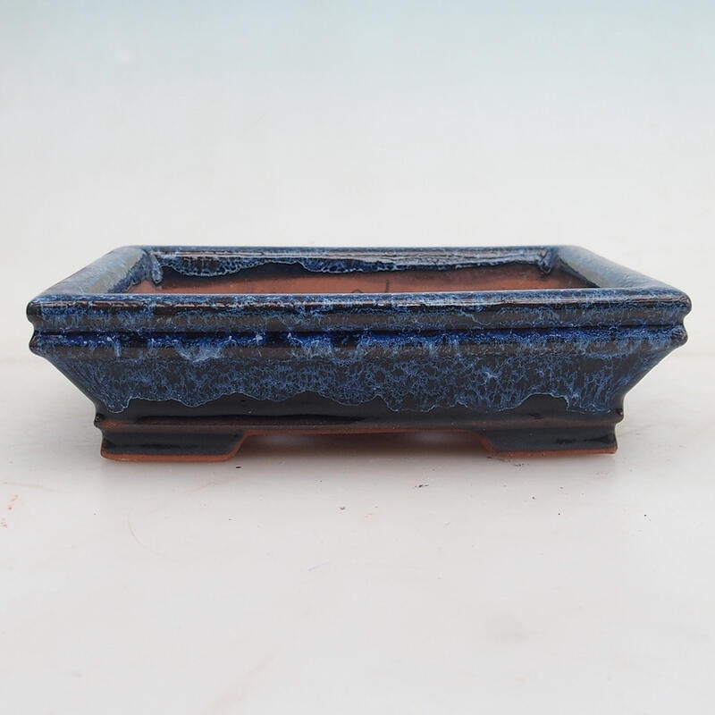 Bonsaischaal 15 x 12 x 4 cm, kleur blauw