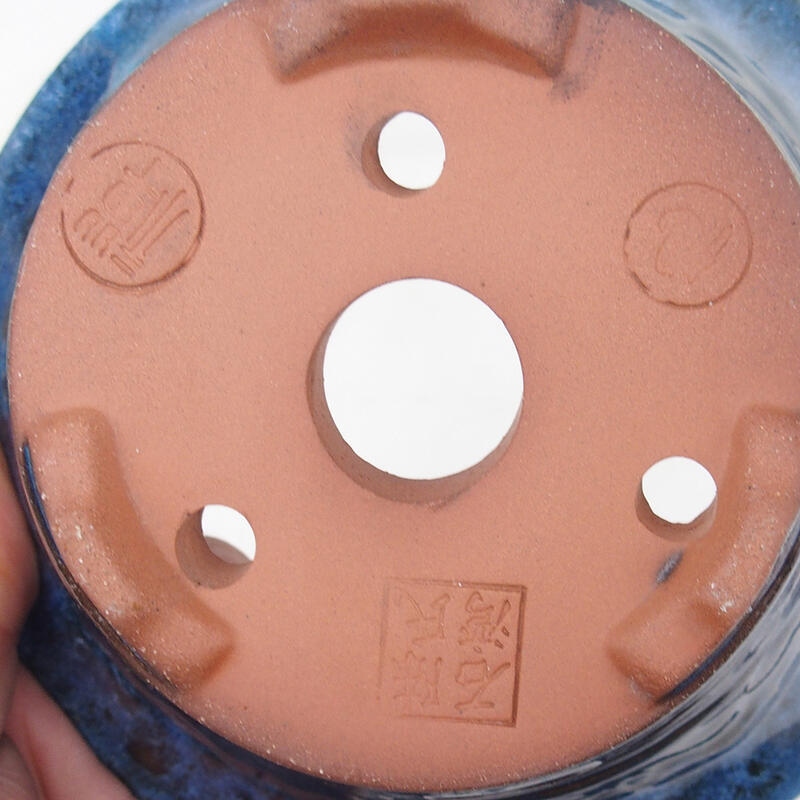 Bonsaischaal 15 x 15 x 7 cm, kleur blauw