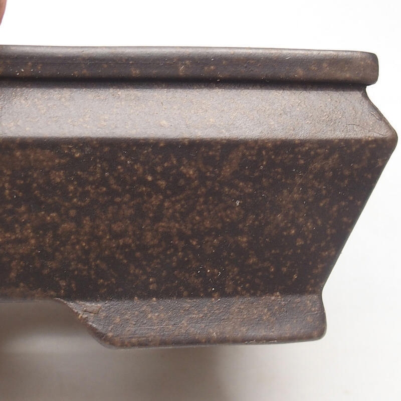 Bonsaischaal 16,5 x 11,5 x 5 cm, kleur bruin oker