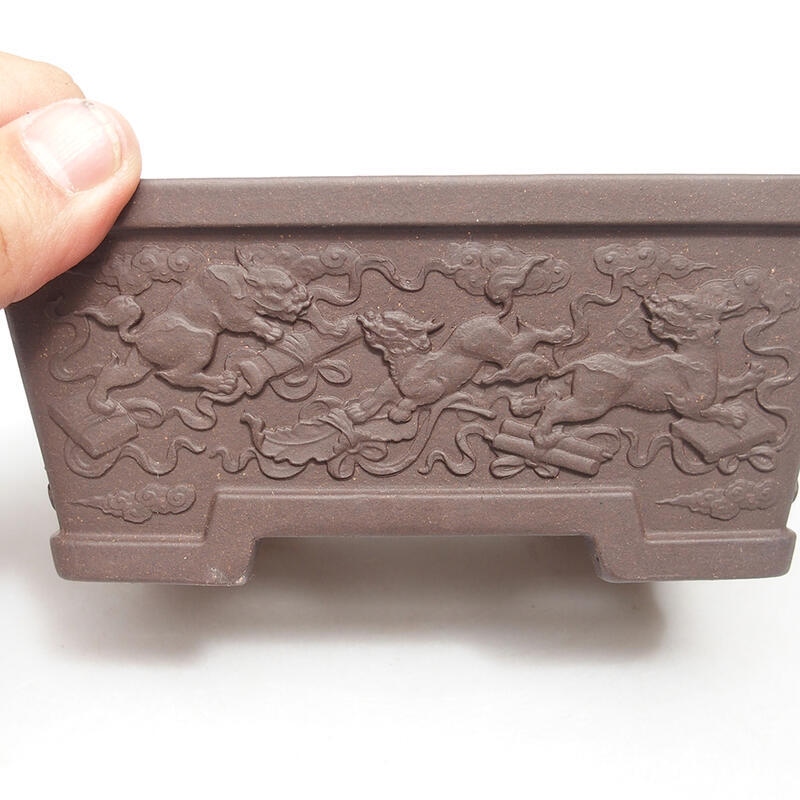 Bonsaischaal 16 x 12 x 6,5 cm, bruin