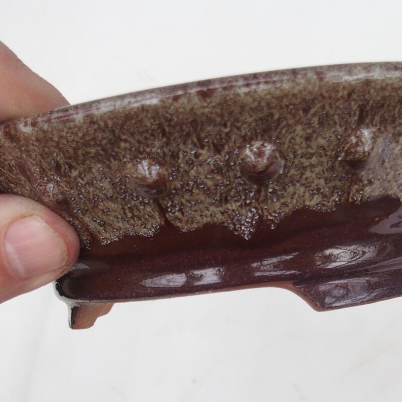 Bonsaischaal 16 x 16 x 4,5 cm, bruin