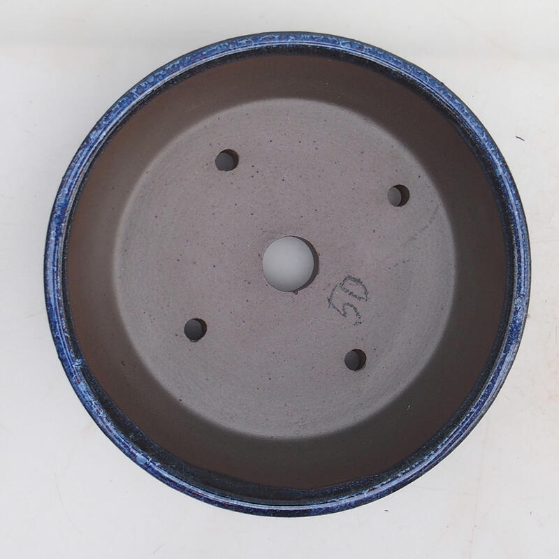 Bonsaischaal 16 x 16 x 5 cm, kleur blauw