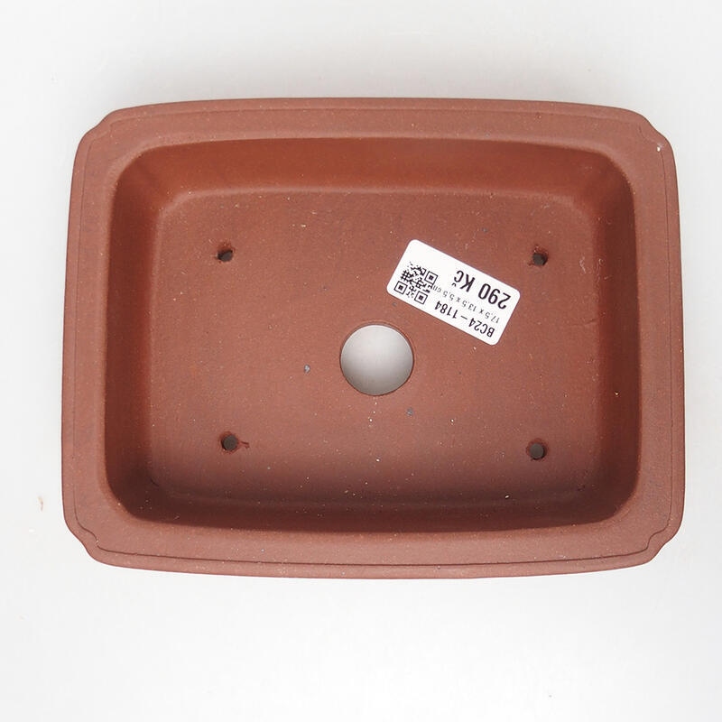 Bonsaischaal 17,5 x 13,5 x 5,5 cm, baksteenkleur