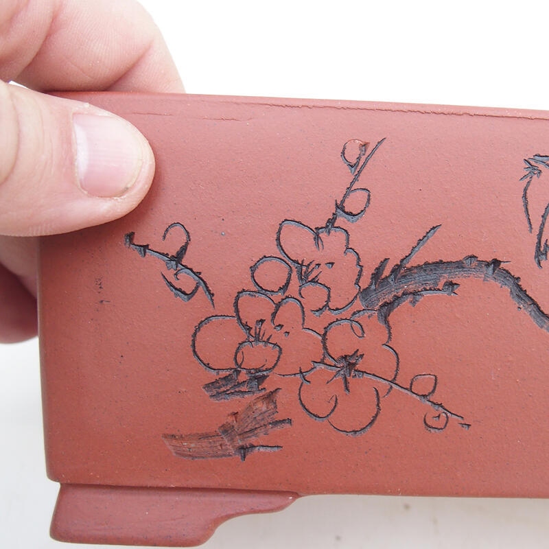 Bonsaischaal 17 x 10 x 7,5 cm, baksteenkleur