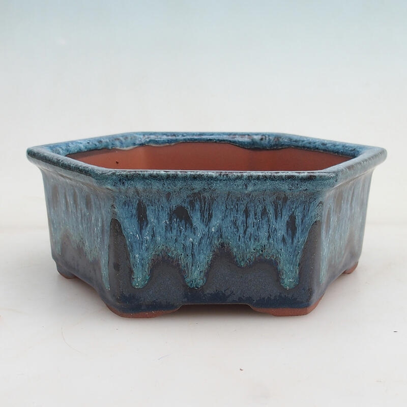 Bonsaischaal 17 x 15 x 6 cm, kleur blauw