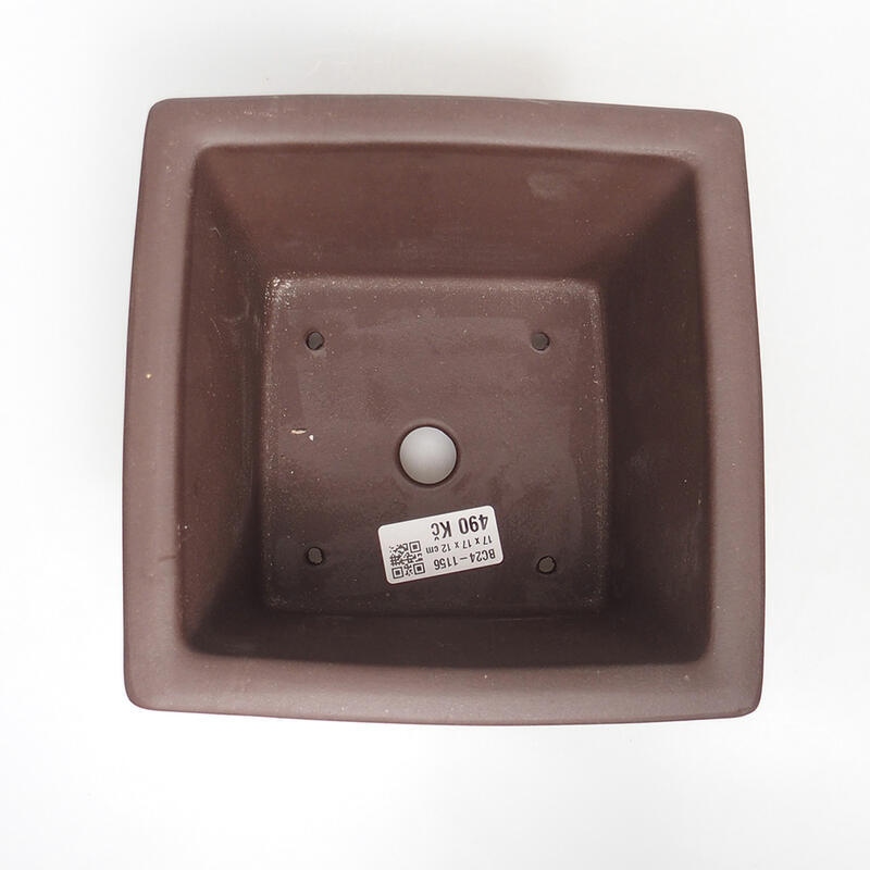 Bonsaischaal 17 x 17 x 12 cm, bruin