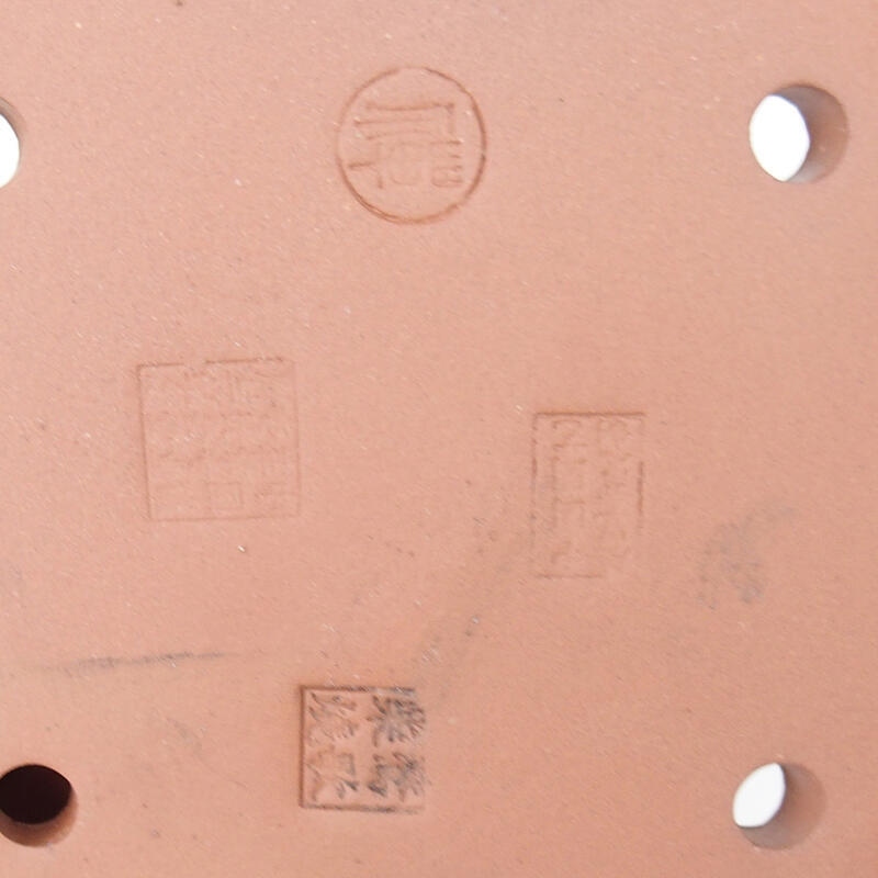 Bonsaischaal 18,5 x 14,5 x 4,5 cm, kleur bordeaux wit