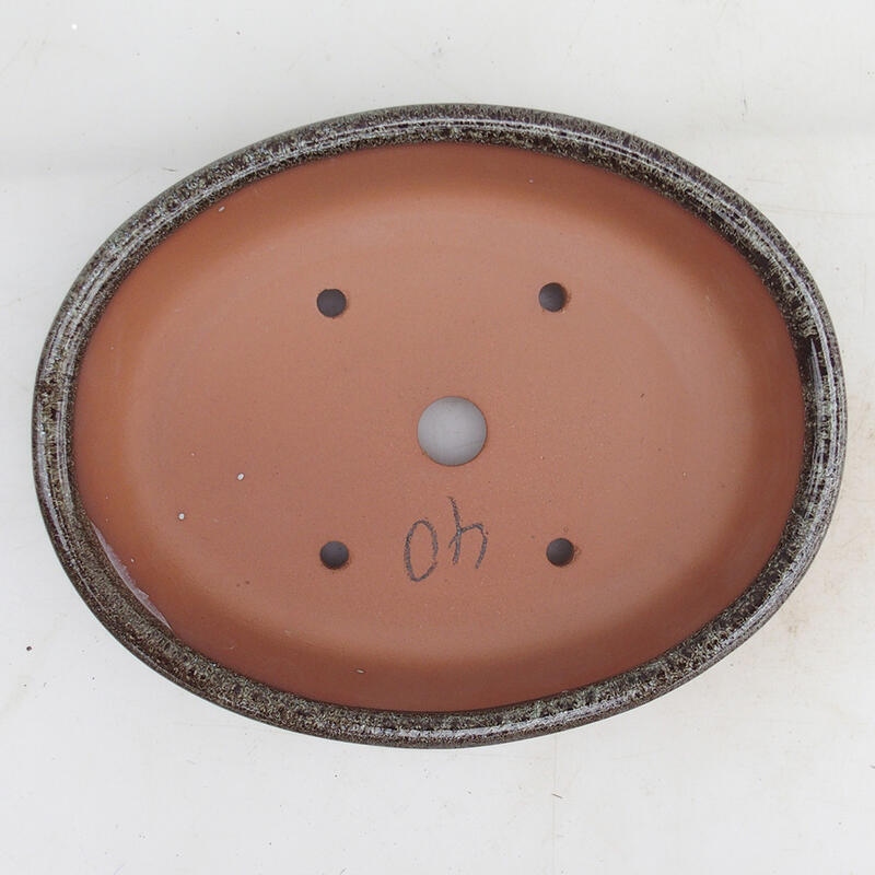 Bonsaischaal 18,5 x 15 x 4,5 cm, kleur bruin