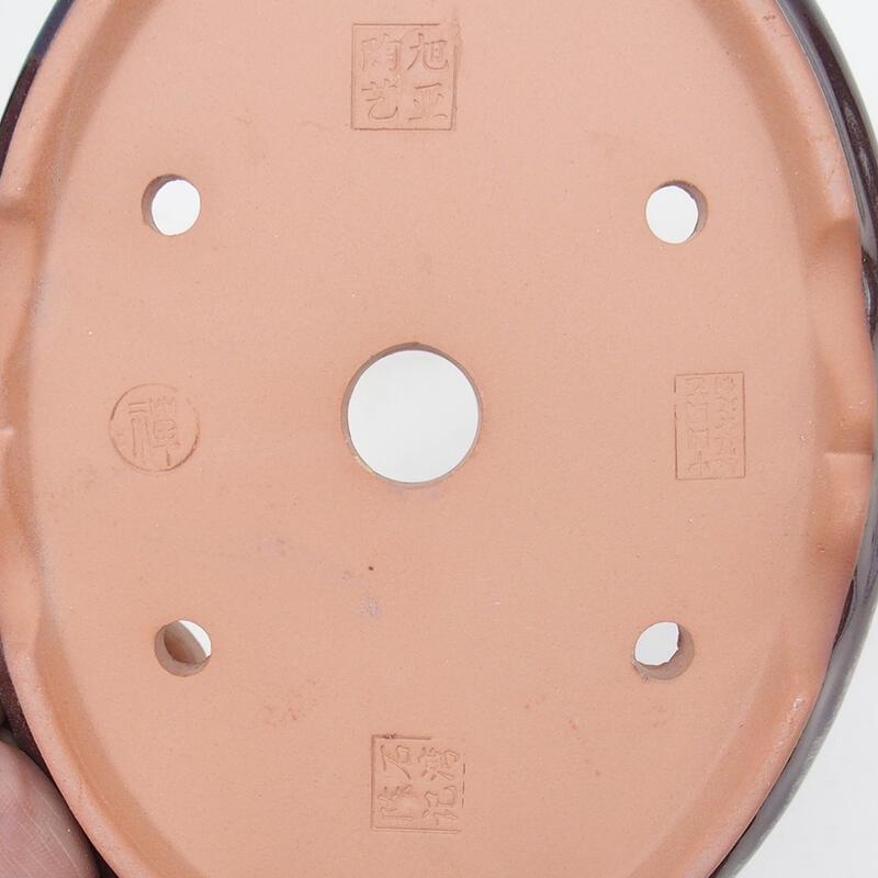 Bonsaischaal 18,5 x 15 x 4,5 cm, kleur bruin