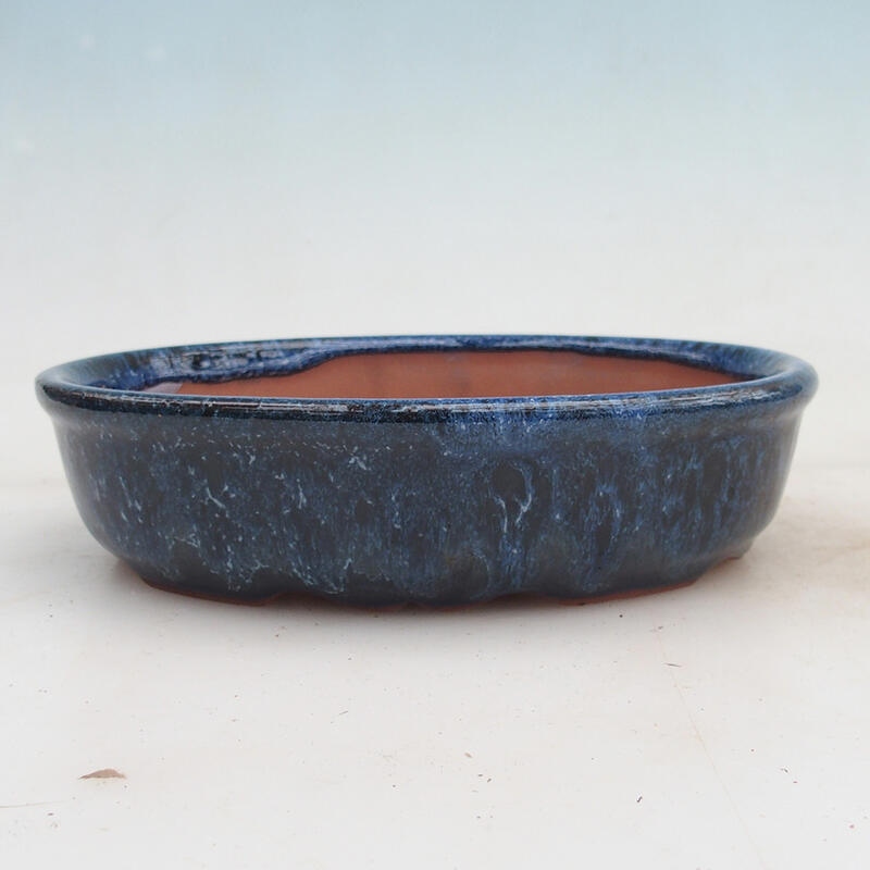 Bonsaischaal 18,5 x 15 x 4,5 cm, kleur blauw