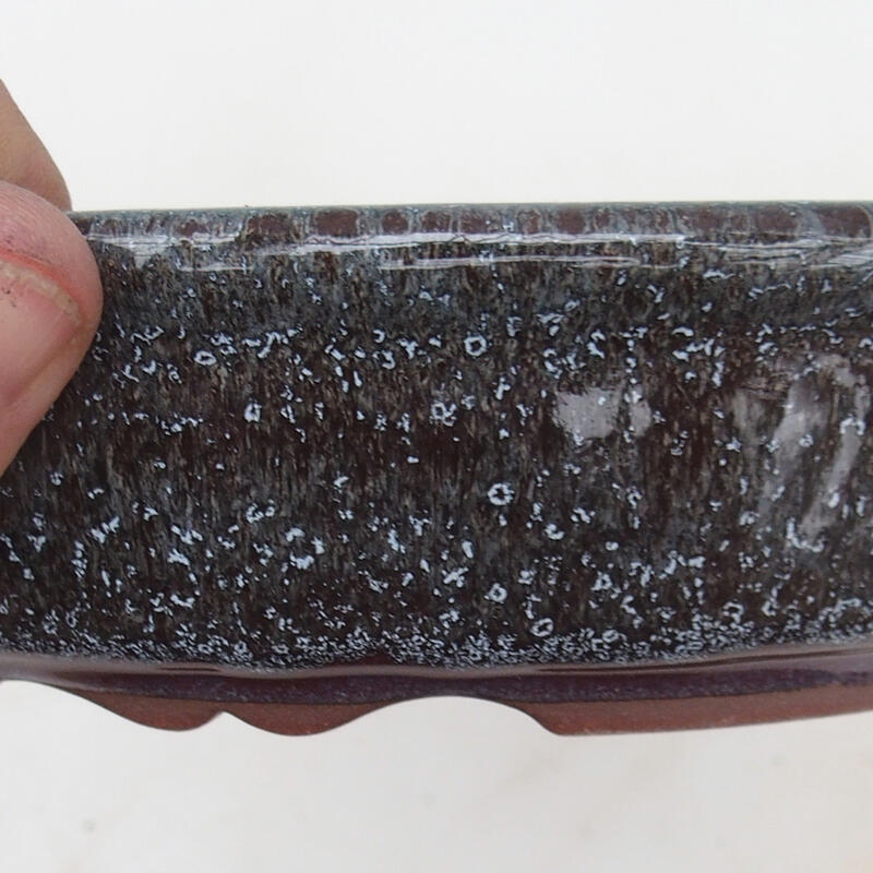 Bonsaischaal 18,5 x 15 x 4,5 cm, kleur bordeauxrood