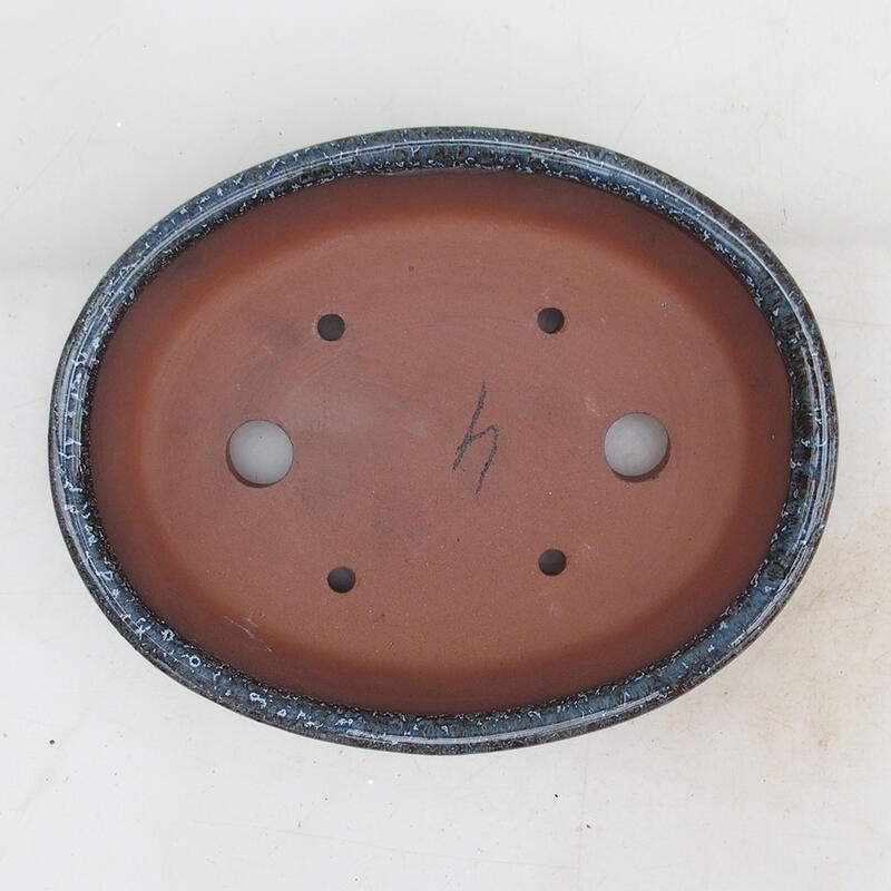 Bonsaischaal 18,5 x 15 x 4,5 cm, kleur bordeauxrood