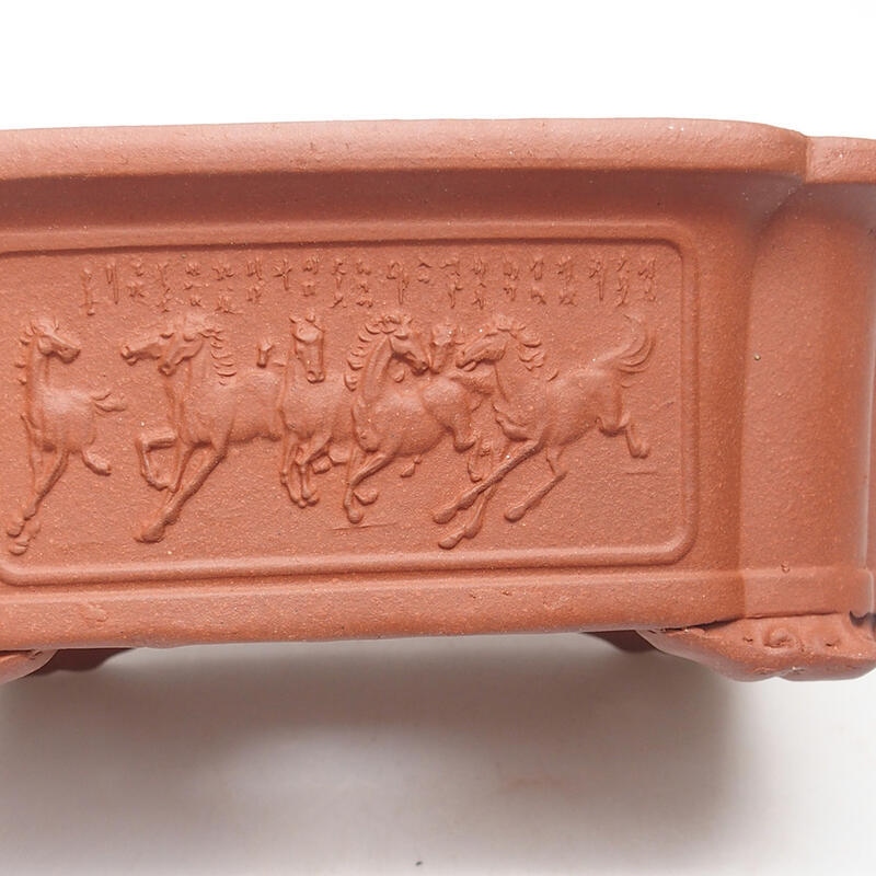 Bonsaischaal 18 x 13,5 x 7 cm, baksteenkleur