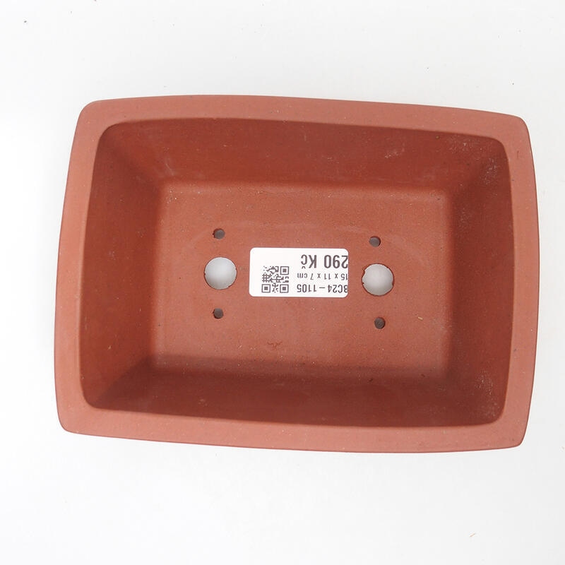 Bonsaischaal 18 x 13,5 x 7 cm, baksteenkleur