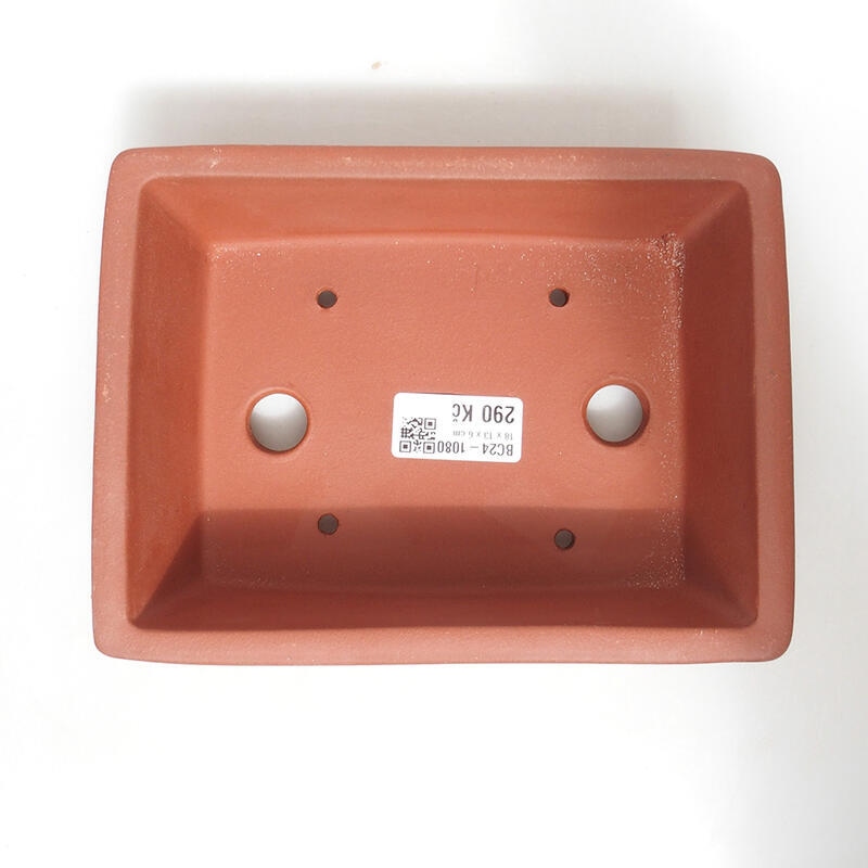 Bonsaischaal 18 x 14 x 6 cm, baksteenkleur