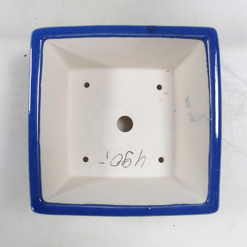 Bonsaischaal 18 x 18 x 9 cm, kleur blauw