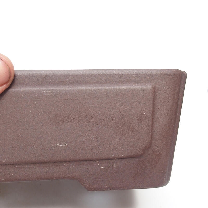 Bonsaischaal 19,5 x 14,5 x 6,5 cm, kleur bruin