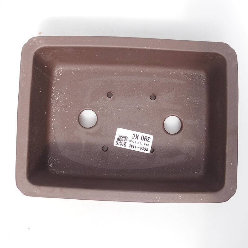 Bonsaischaal 19,5 x 14,5 x 6,5 cm, kleur bruin