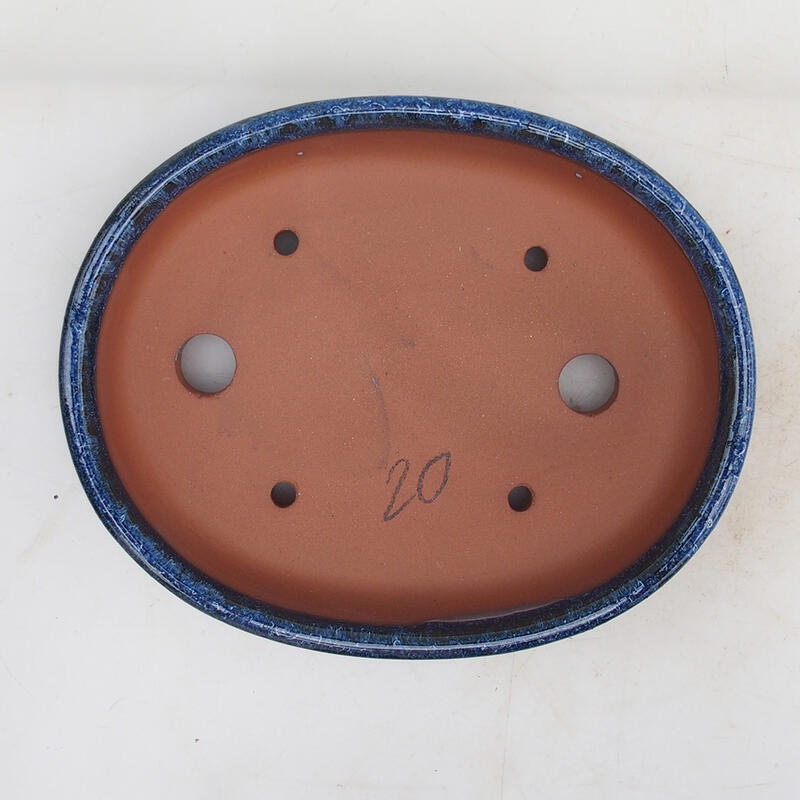 Bonsaischaal 19 x 15 x 4,5 cm, kleur blauw