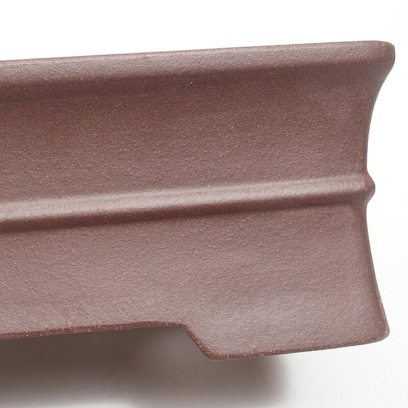 Bonsaischaal 20,5 x 15,5 x 7 cm, kleur bruin