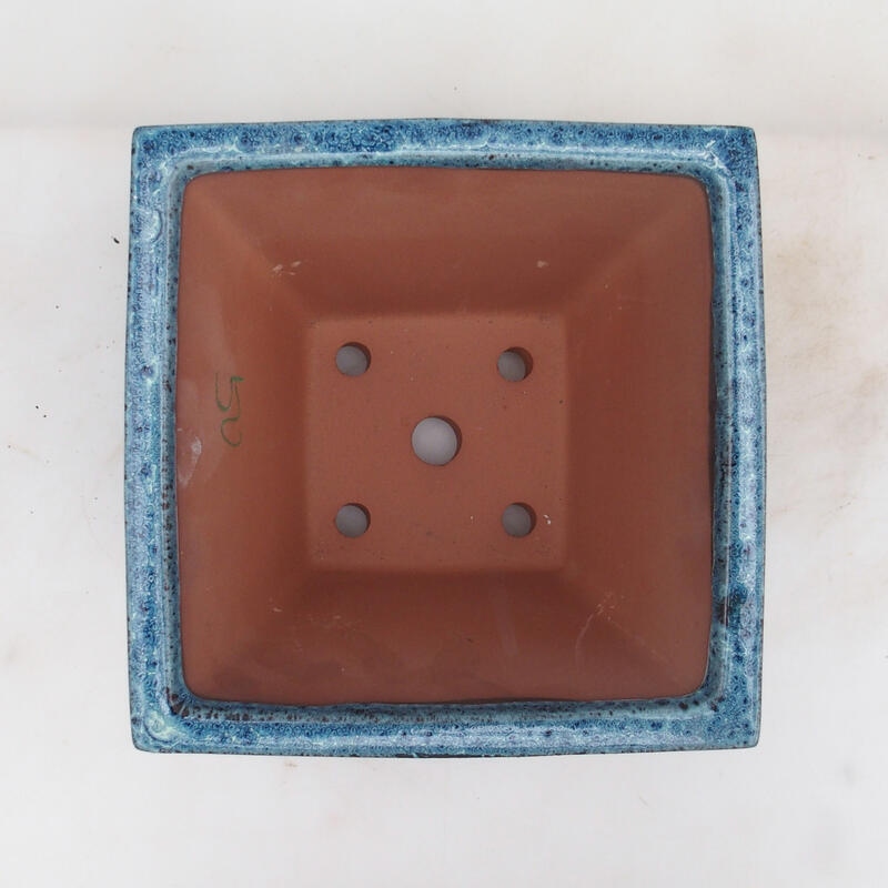 Bonsaischaal 20,5 x 20,5 x 15 cm, kleur blauw