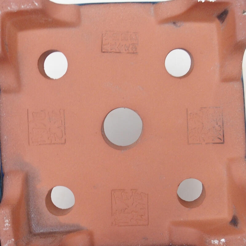 Bonsaischaal 20,5 x 20,5 x 15 cm, kleur blauw