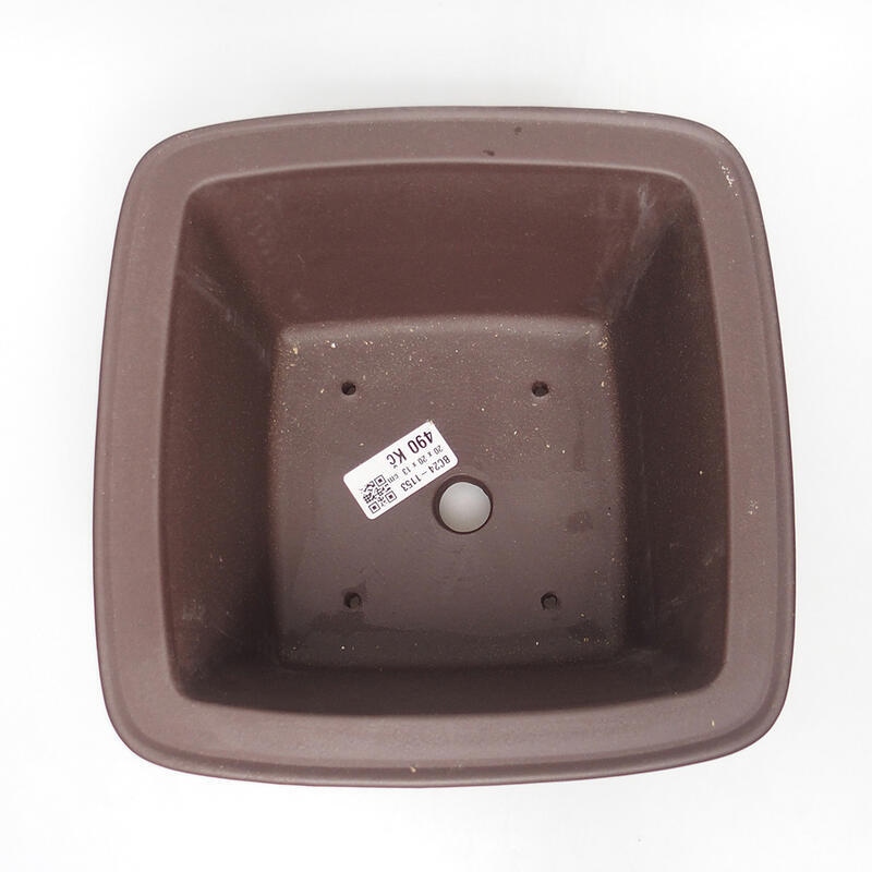 Bonsaischaal 20 x 20 x 12,5 cm, bruin