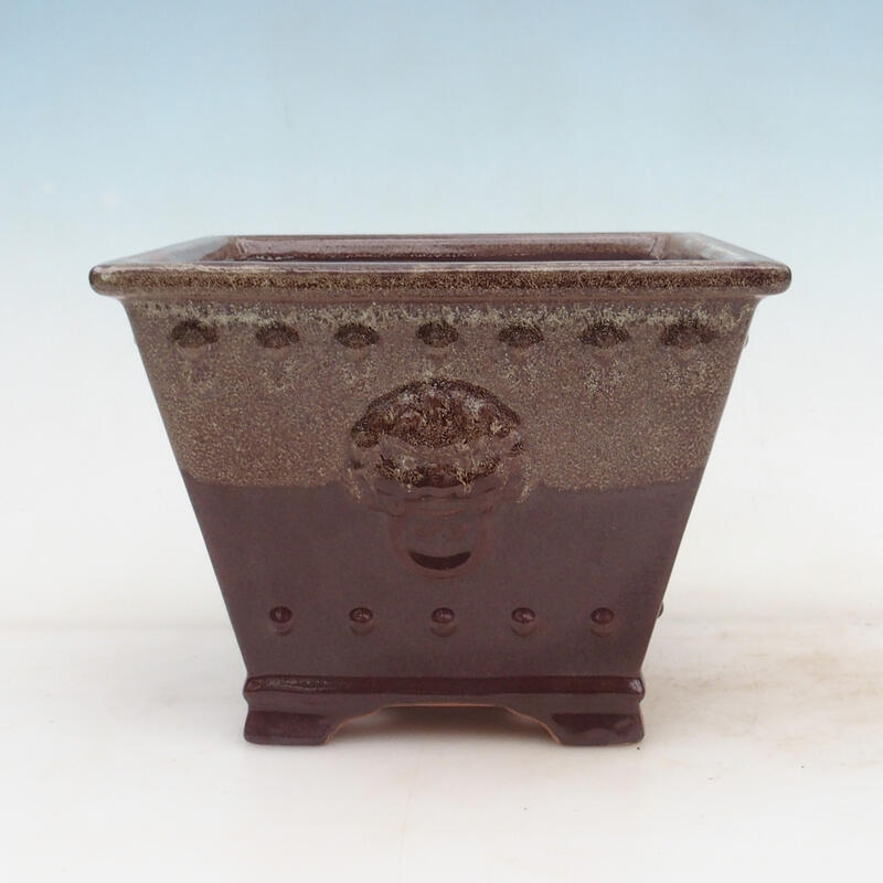 Bonsaischaal 20 x 20 x 15,5 cm, bruin