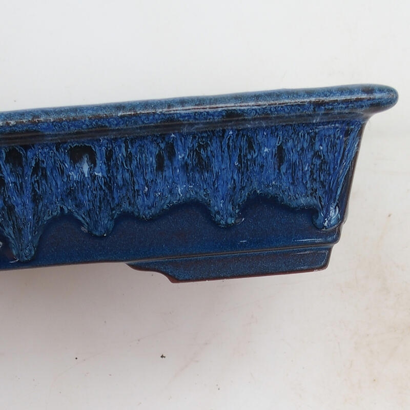 Bonsaischaal 21,5 x 16 x 5 cm, kleur blauw