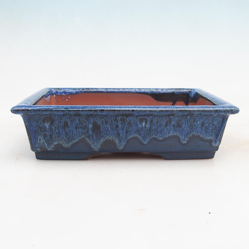 Bonsaischaal 21,5 x 16 x 5 cm, kleur blauw