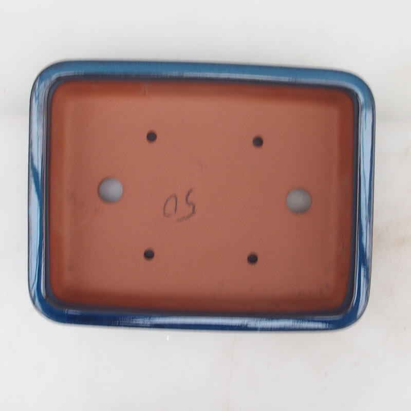 Bonsaischaal 21,5 x 17 x 5,5 cm, kleur blauw