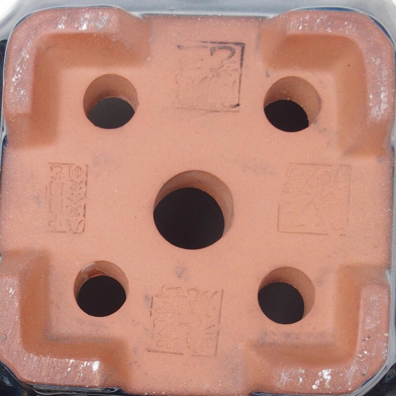 Bonsaischaal 21,5 x 21,5 x 15 cm, kleur blauw