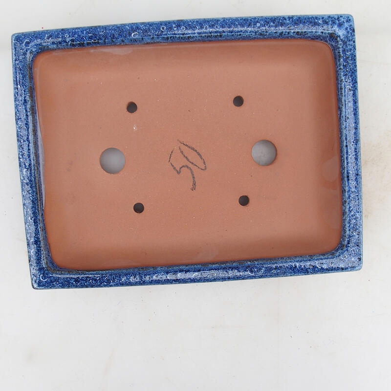 Bonsaischaal 21 x 16,5 x 4,5 cm, kleur blauw