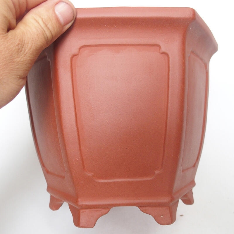 Bonsaischaal 21 x 18 x 16 cm, baksteenkleur