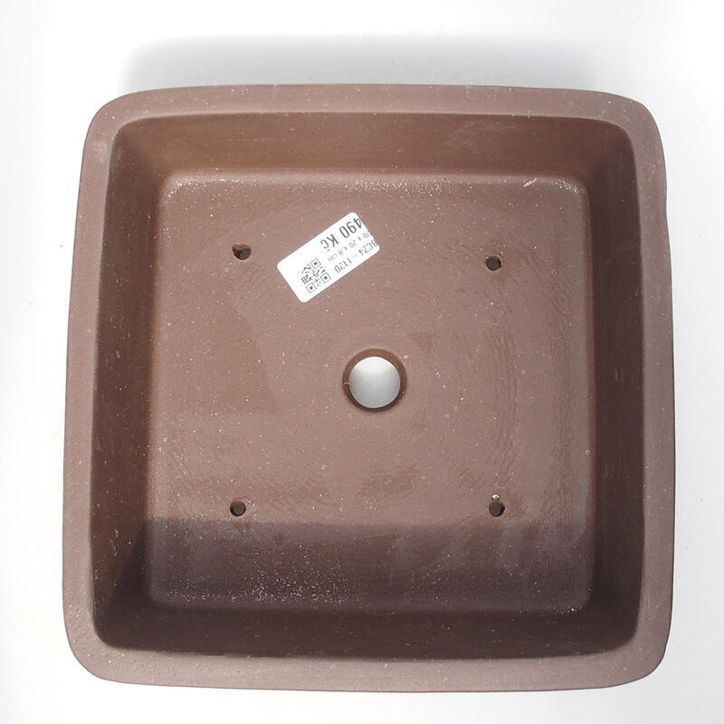 Bonsaischaal 21 x 21 x 7,5 cm, bruin