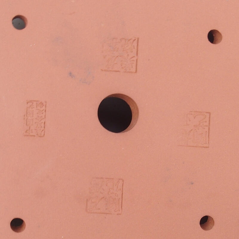 Bonsaischaal 21 x 21 x 9 cm, kleur blauw